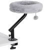 Cat Desk Bed, Cat Hammock 360 degrees Rotatable Adjustable for Window, Table, Work, Grey