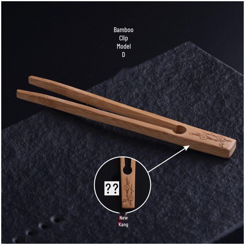 Qiwei Bamboo Tea Tongs Set
