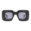 Loewe Square Injection Sunglasses Black/Smoke Women Eyewear LW40098I-01A