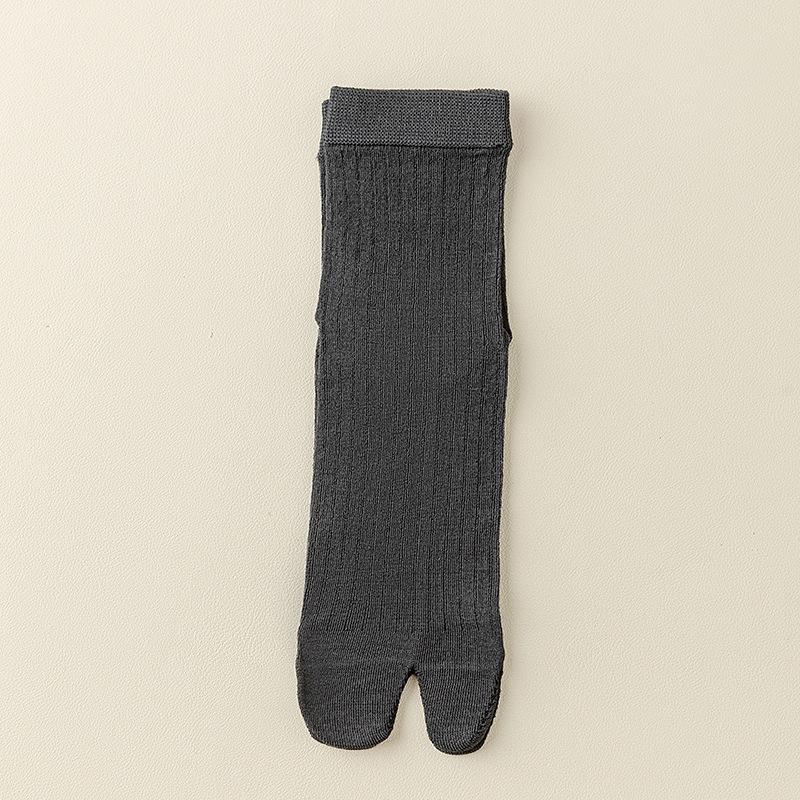 Seide-Seide Zweizehen Herren Mittelhoch Sport Anti-Geruch Schweißabsorbierend Netz Split-Toe Socken Zehensocken Reißfestigkeit