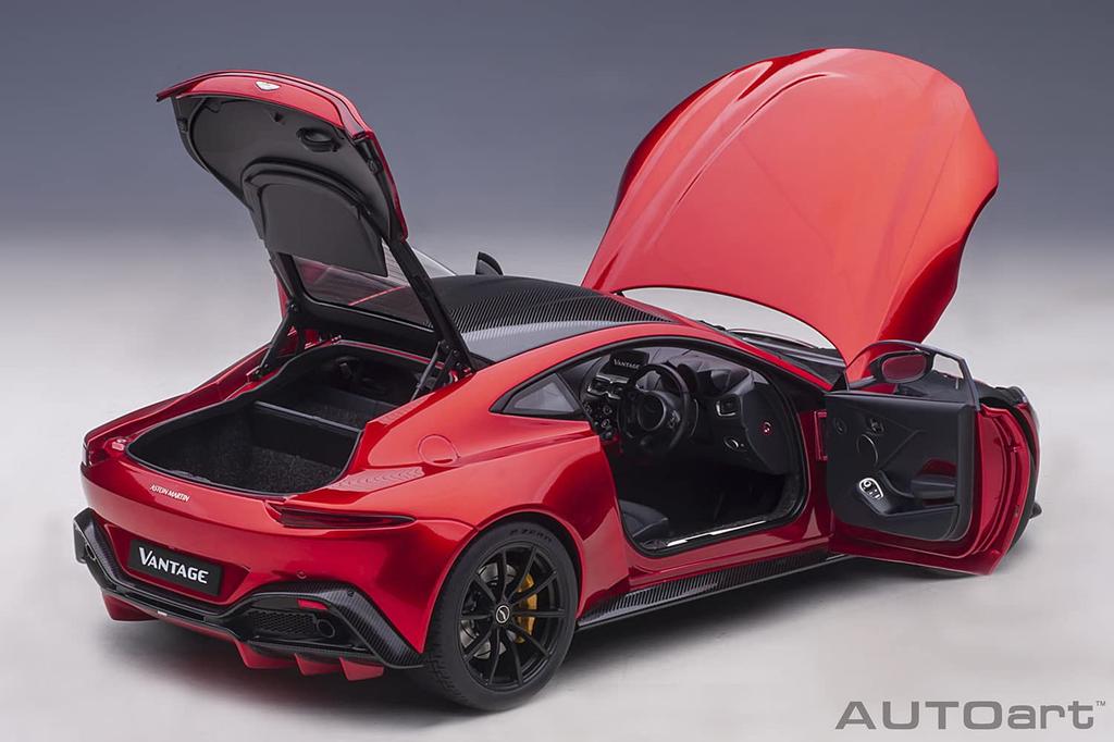 AUTOart Aston Martin Vantage 2019 Hyper Red Carbon Black Roof Finished Model 70277 1/18