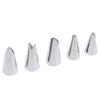 5 Pcs Set Leaves Nozzles Stainless Icing Piping Pastry Tips For Cake Decorating