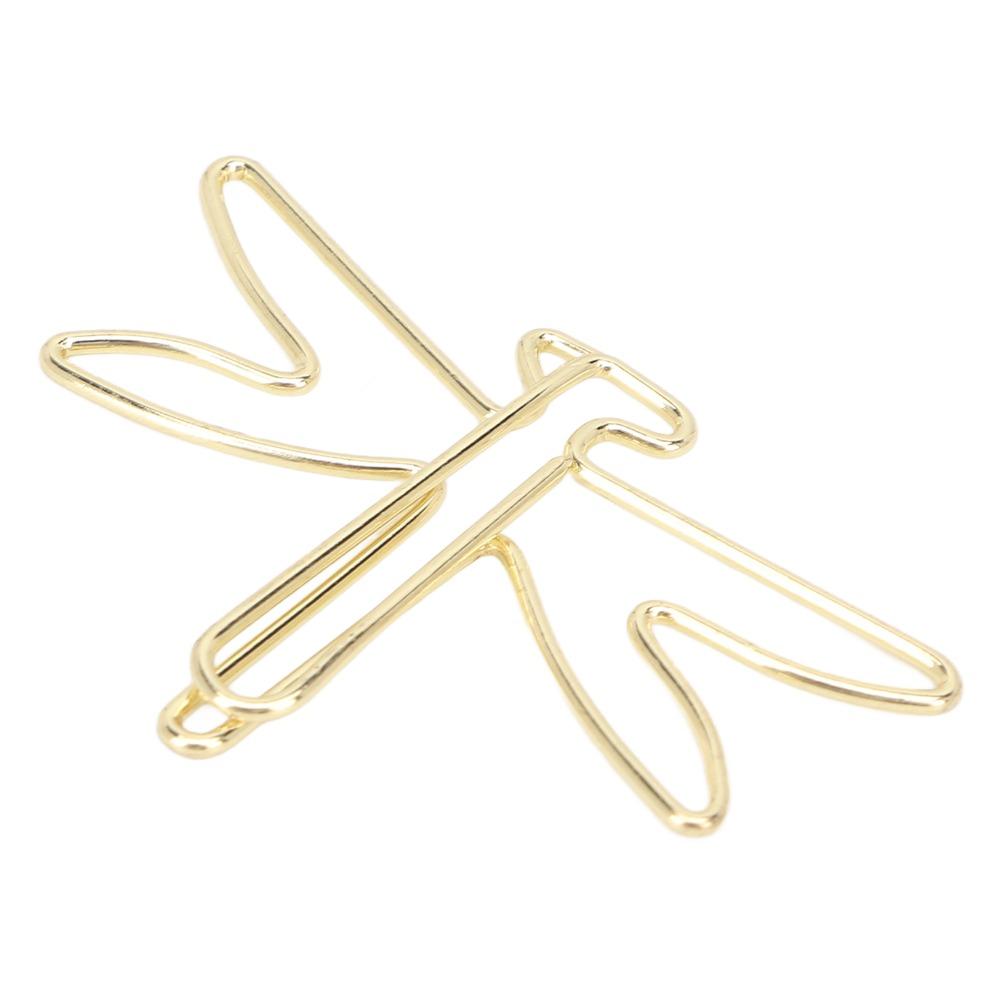 100Pcs Electroplating Metal Large Cute Paperclips Gold Jumbo Wide Clips  Document Organization