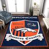 Denver Broncos Logo Floor Rug Office Rug Design For Decorate Room Hallway Outdoor Dining Room Antislip Carpet Decorate Offices Best For Christmas