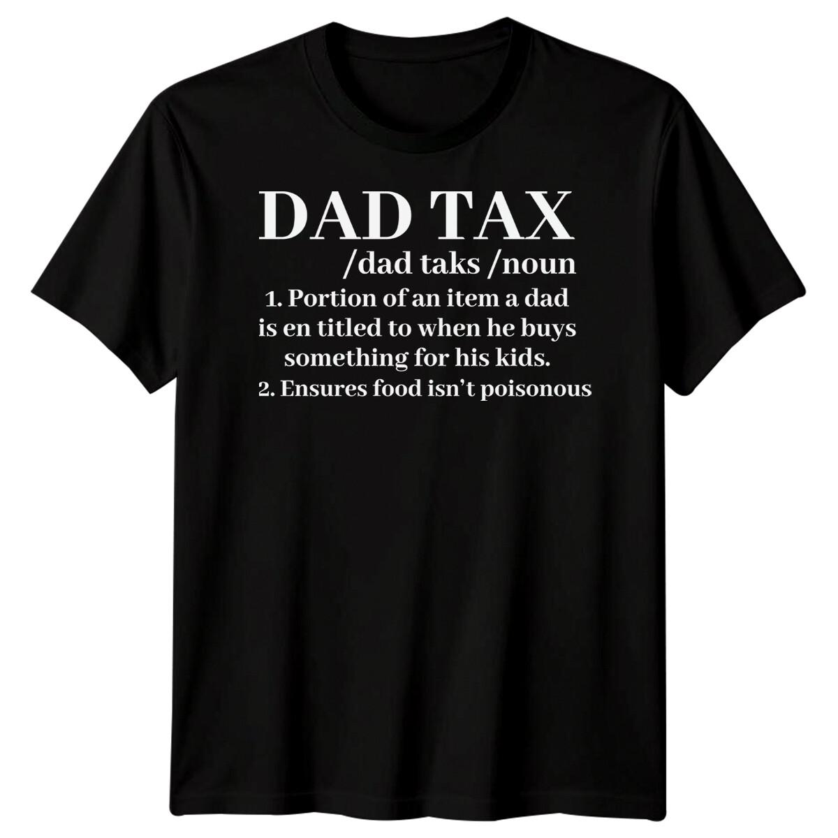 Мужская футболка с забавным определением «Налог на отцовство», ко Дню отца, футболка «Лучший папа на свете», папа #FD 4XL