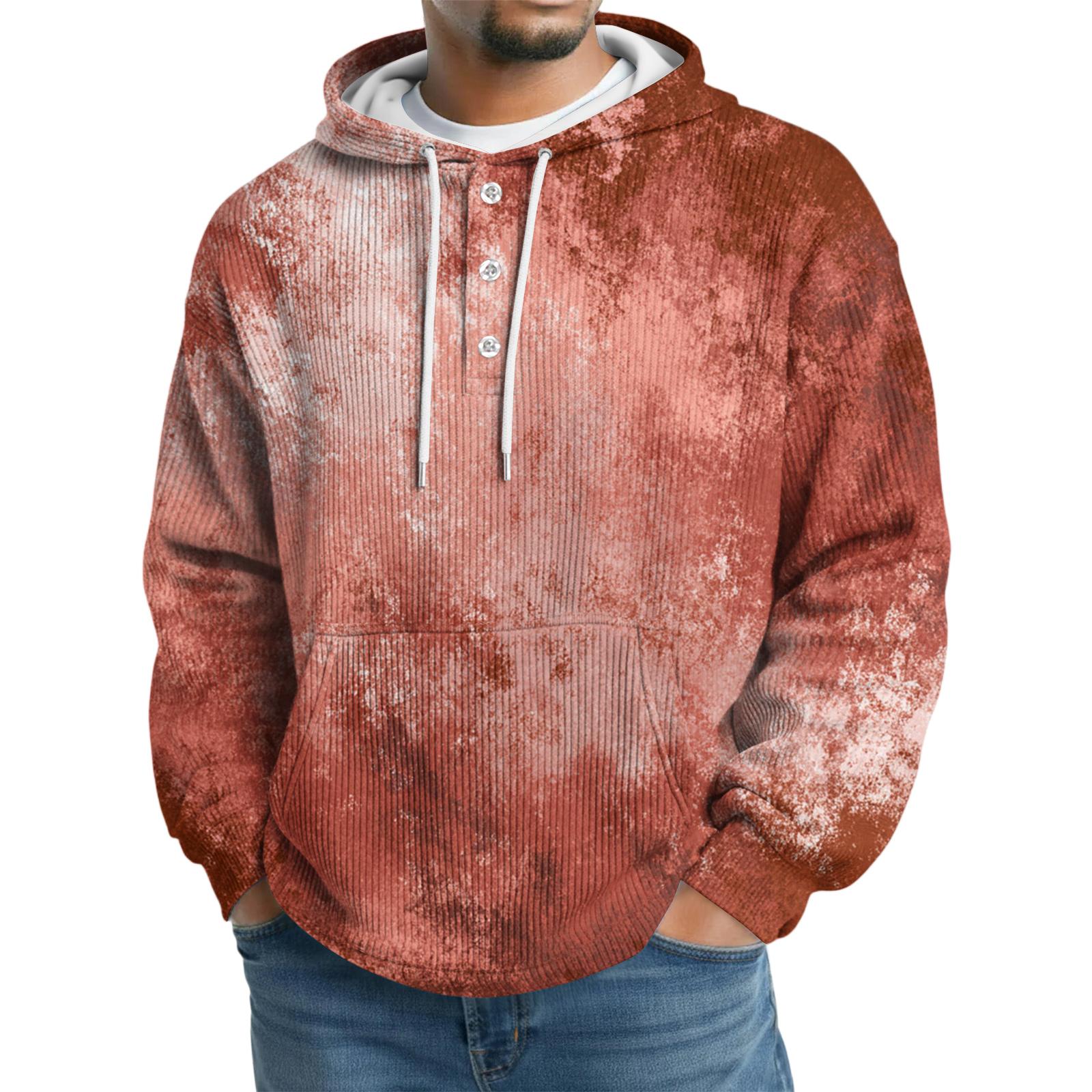 

Men s Knit Hooded Sweatshirt Casual Long-Sleeve Sweatshirt L