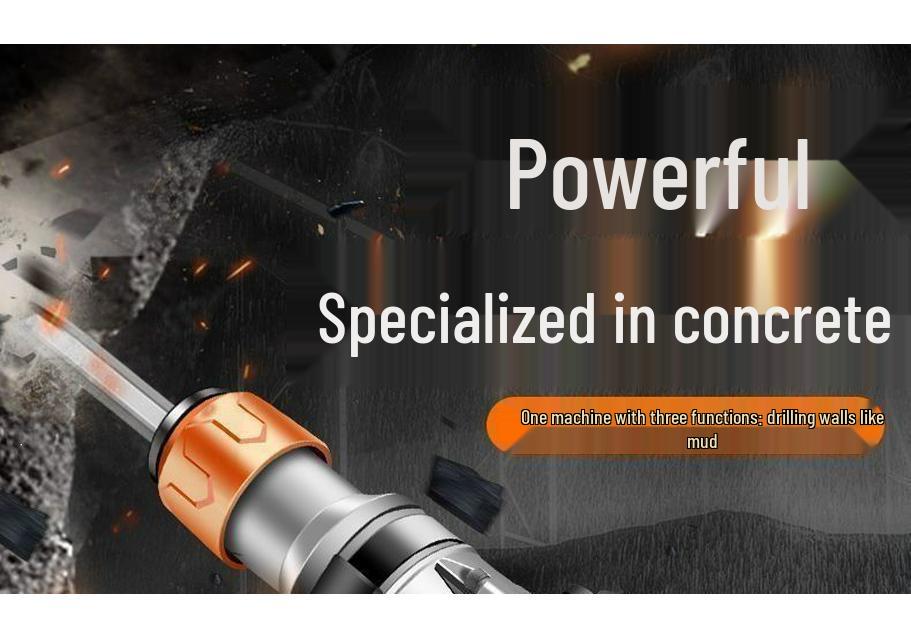 Industrial Grade Multi-Functional Heavy Duty Electric Hammer with Three-in-One Impact for Professional Engineering and Chiseling
