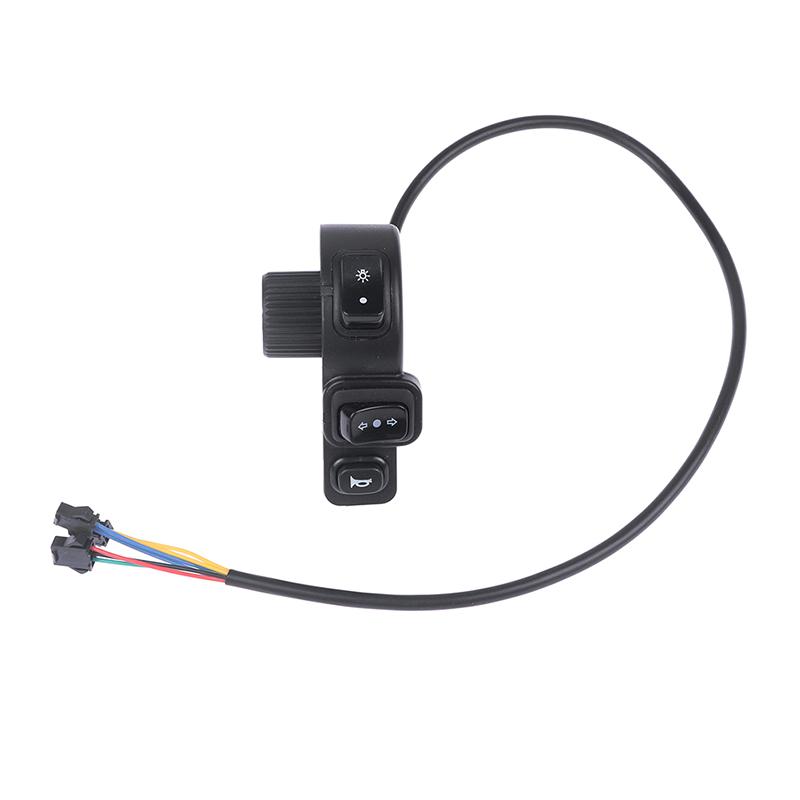 3 In1 Motorcycle Switch Electric Bike Scooter Atv Quad Light Turn Signal Horn On/Off Button For 22Mm Dia Handlebars Motorbike