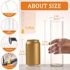 Glass Cylinder Vases for Centerpieces 20cm Tall Clear Flower Vases Glass Small Vases Floating Candle Holder for Party Wedding