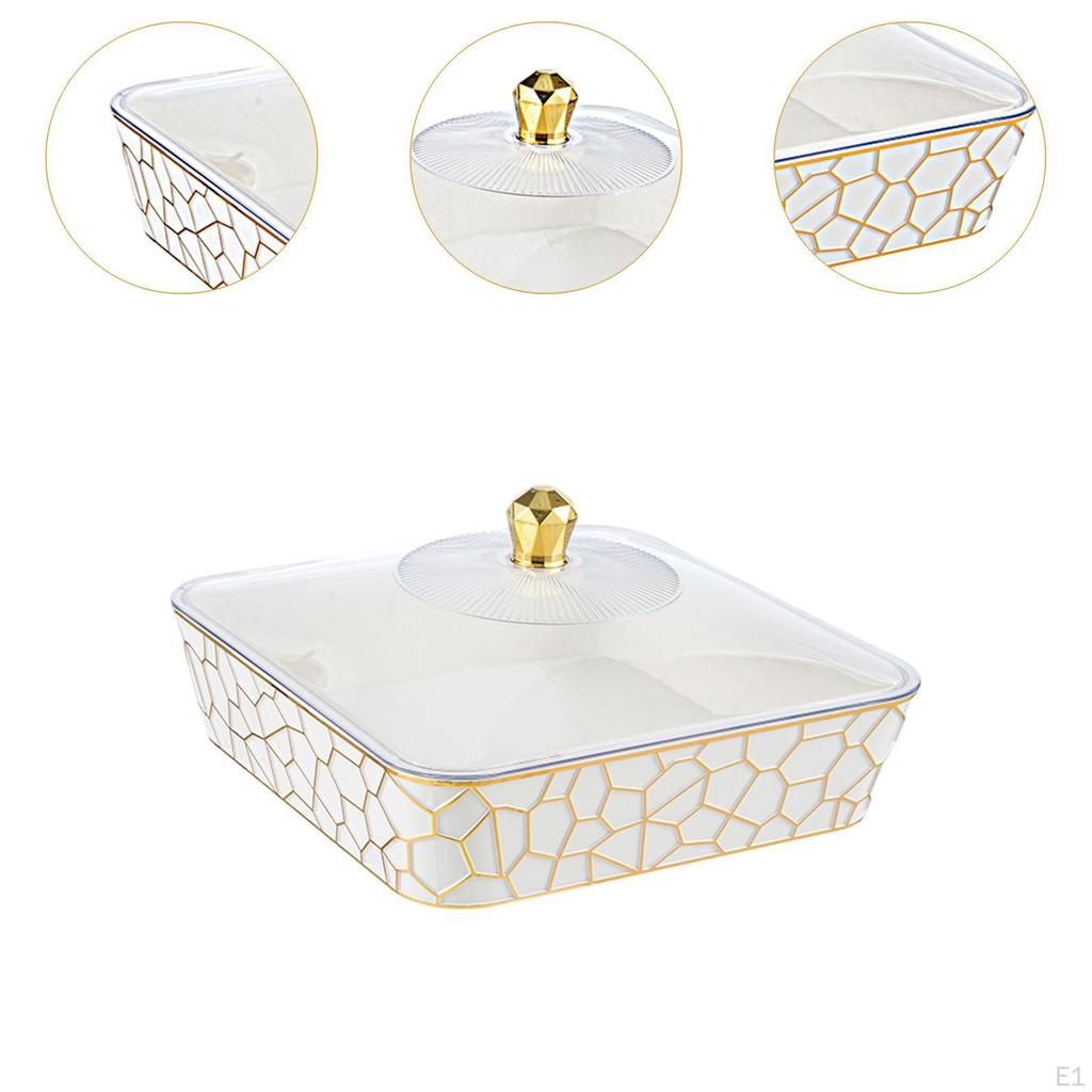 Food Serving Tray with Cover, Container for Home Use, Organizer Events