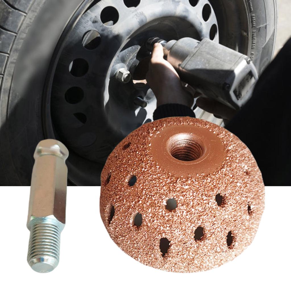 38mm Professional Wheel Tire Repair Grinding Head With Connecting Rod for Effective Tire Buffing Refinishing Maintenance
