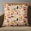 1 Pieces Autumn Leaves Mushroom Pattern Decorative Pillowcase Polyester pillowcase, sofa decorative cushion cov Headboard Pillow