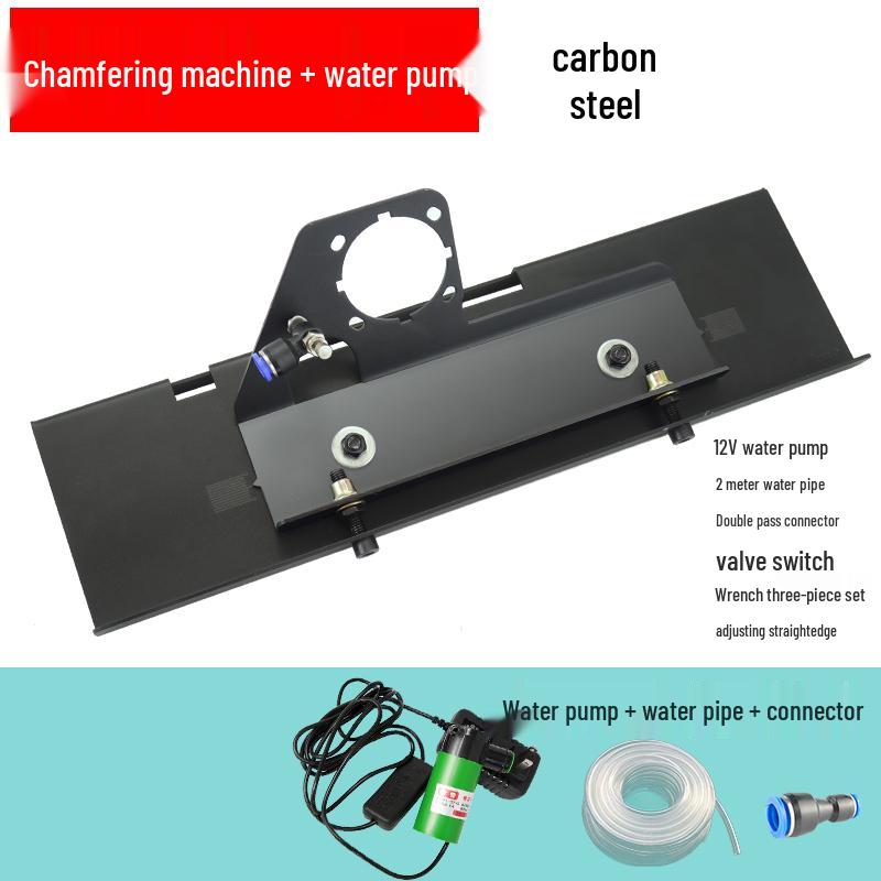 Compact Dust-Free Angle Grinder & Chamfering Tool for Tile and Rock Slabs