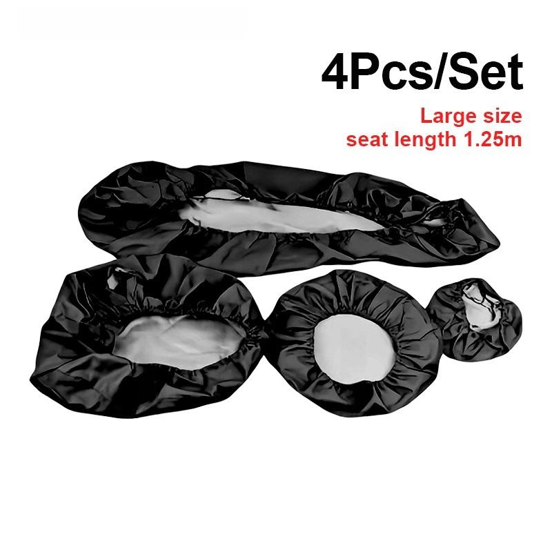 High-Quality Dental Chair Covers Made of PU Leather (Realistic Finish) - 4-Piece Dust-Proof Seat Protector Set - Dental Supplies