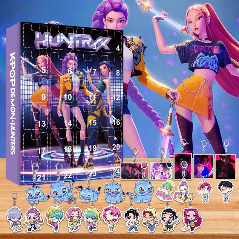 K-POP Demon Hunters Anime Keychain: Cartoon Unboxing Merchandise