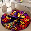 1pc Witchcraft Halloween Office Round Area Rug, Indoor Mat Suitable ForOffice, Under Office Chairs Bedroom Living Room Home Decor, D150