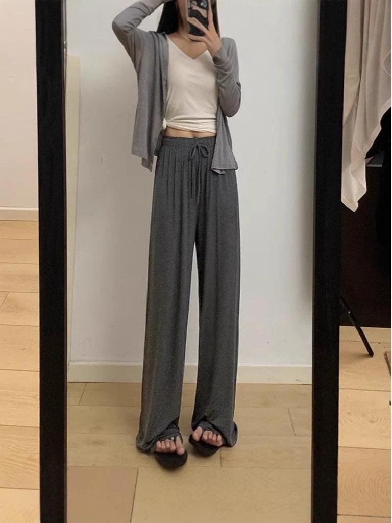 Women's High-Waisted Wide-Leg Pants - 2026 Summer, Ultra-Light, Loose Casual Anti-Mosquito Sun Protection.