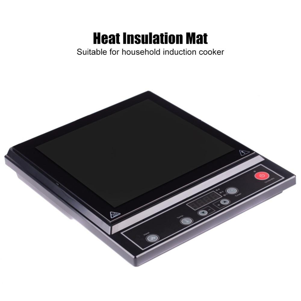 Easy Clean Kitchen Mat Durable Protective Pad Flexible Induction Cooker Mat Heat Insulation