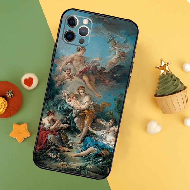Renaissance Angels Phone Case For iPhone 17 17Air 16 15 14 13 11 12 Pro Max 12 13 Mini 16E Shockproof Cover