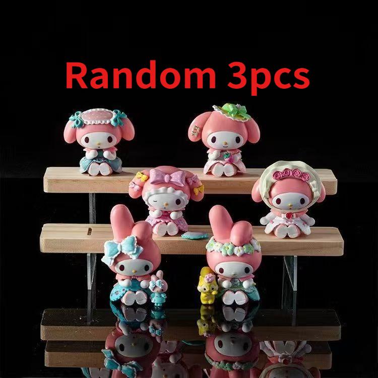 Новая Хорошая Sanrio Пикник Клубника Сюрприз Слепой Бокс Чаепитие Моя Мелодия Настольное Украшение Ручная Работа Подарок Слепой Бокс