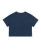 FILLUMINATE (W) Cursive Crop Tee-Navy