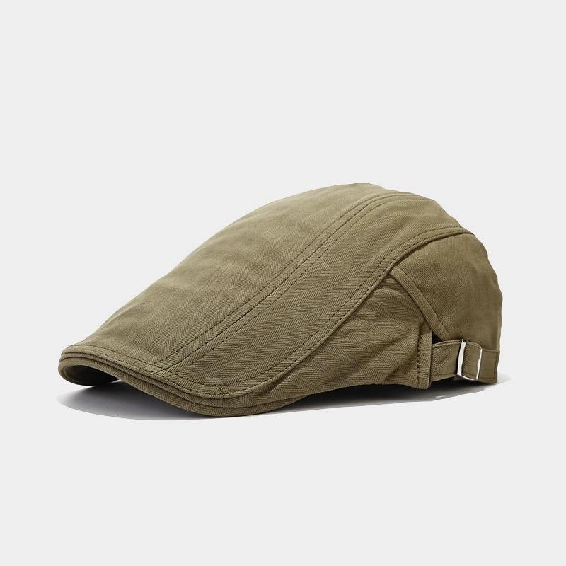 Korean Style Hat British Style Men'S Solid Color Peaked Cap Women'S Painter Beret Spring And Summer Trend