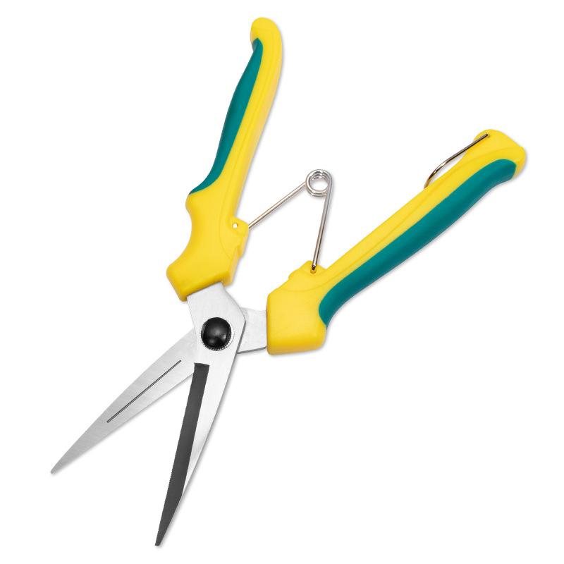 Stainless Steel Gardening Pruning Shears Branches Fruit Picking Scissors Fruit Picking Oranges Dragon Fruit Scissors Garden жёлтый