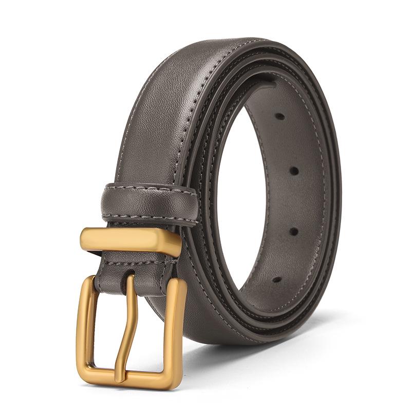 

High-End Retro Genuine Leather Belt with Alloy Pin Buckle - Women s Versatile Fashion Accessory for Jeans 105cm