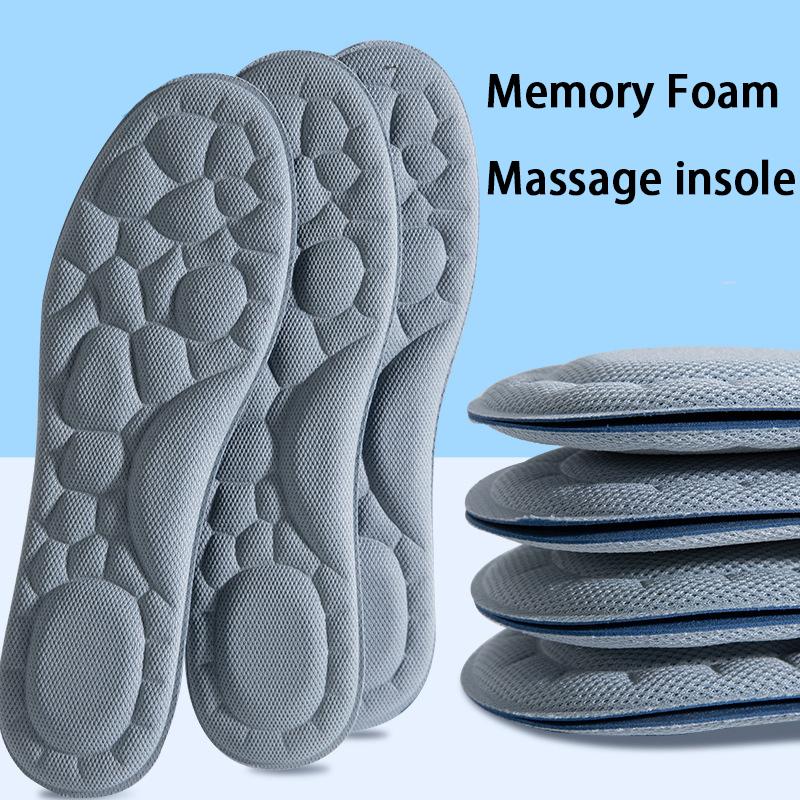 New Mugwort Deodorizing Shoe Pads Soft Sports Insoles Unisex Foot Massage Insoles 2Pcs/6Pcs