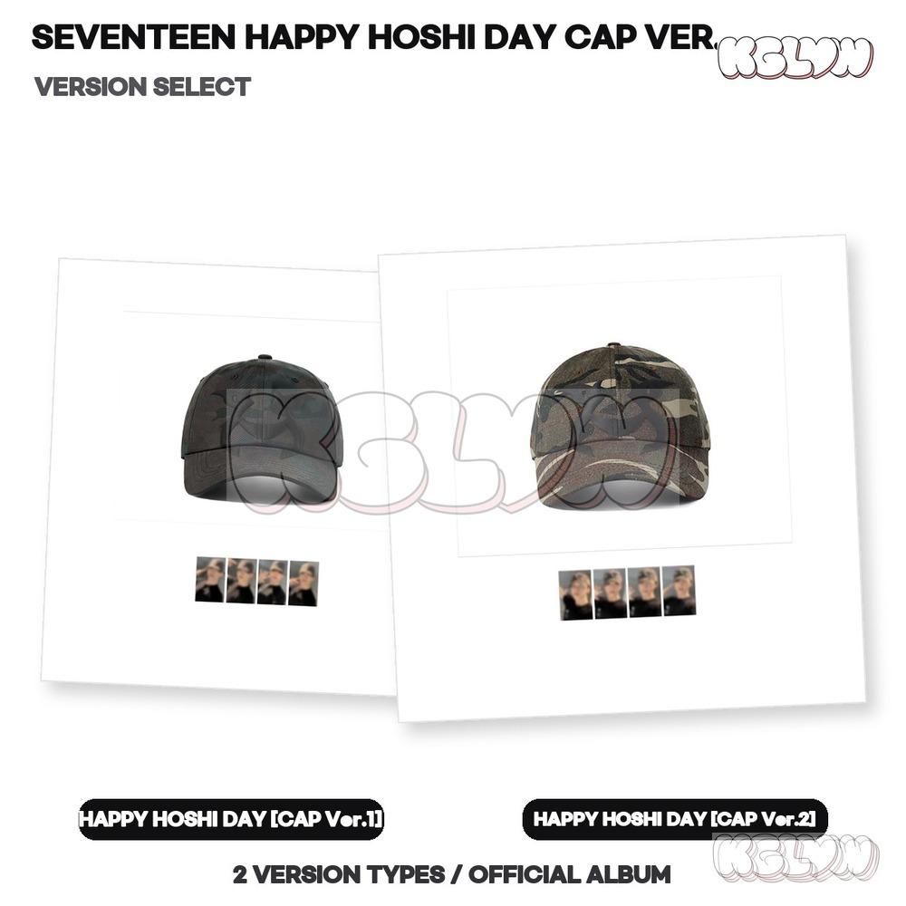 SEVENTEEN HAPPY HOSHI DAY CAP Ver.1 / Ver.2 Version Select Official K-POP Goods