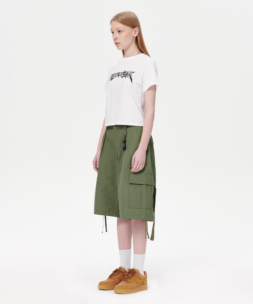 Maha Grid Bermuda Cargo Short Khaki(Mg2Emmpa60A)