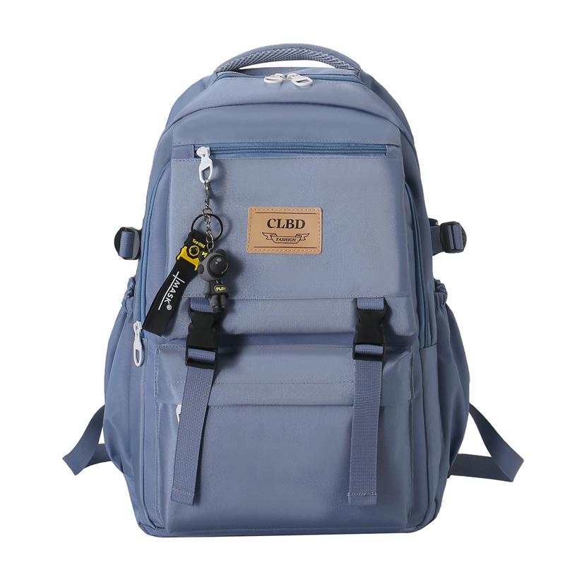 2023 Trendy Nylon Korean-Style Backpack for College Students: Large Capacity Men's and Women's Casual Travel Bag.