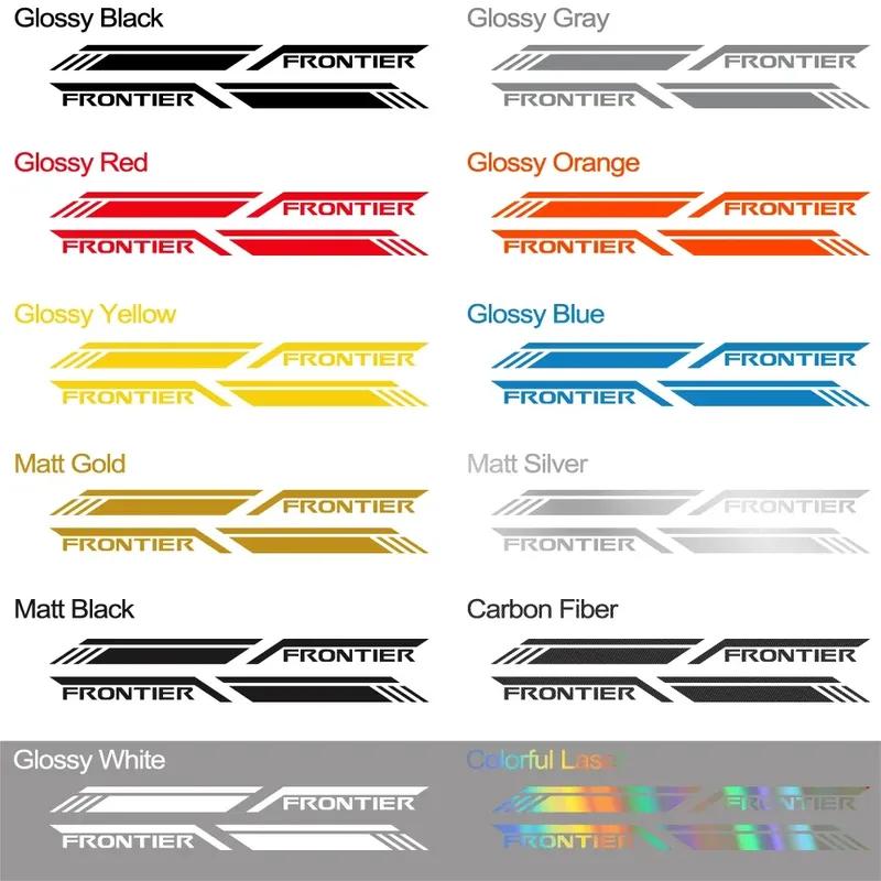Car Trunk Side Sticker For Nissan Frontier NP300 Pro 4X D40 D22 Truck Graphics Stripes Decal Vinyl Cover Auto Tuning Accessories