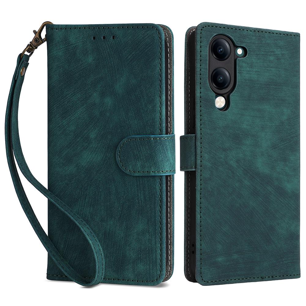 For Vivo Y04 4G/Y29s 5G Case Wallet RFID Blocking PU Leather Cover Viewing Stand