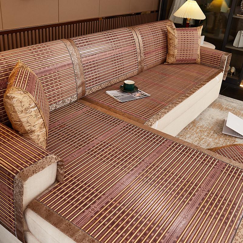 Summer Bamboo Mat Sofa Cushion Non-Slip Mat Seat Cushion Bamboo Cushion Summer Living Room Solid Wood Seat Cushion Bamboo Cushion