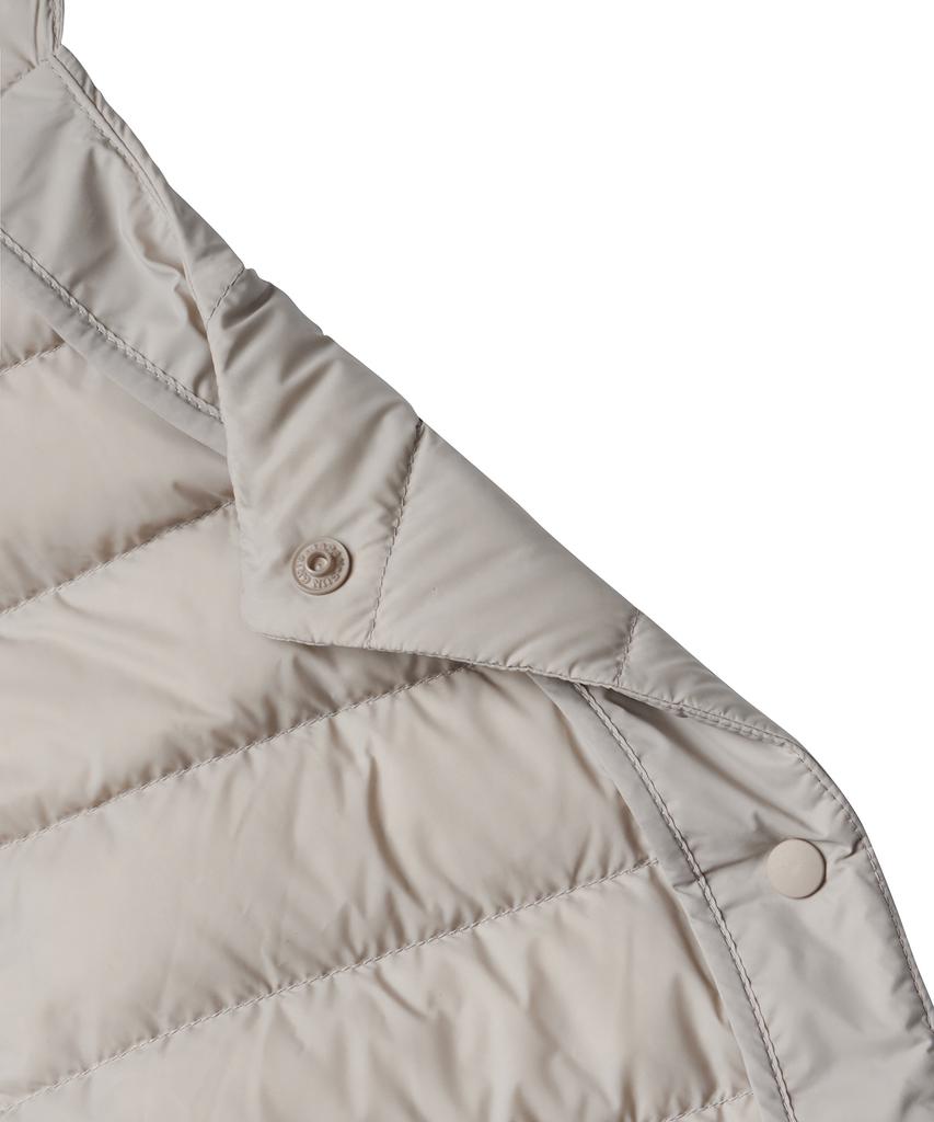 Musinsa Standard Woman Women'S Transform Round Neck Light Down Vest [Light Beige]