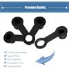 4 Pcs Rubber Brake Bleed Nipple, Keenso Brake Bleeder Screw Bleed Nipple Dust Cover With Keeper for 8mm Motorcycle Motorbike Black
