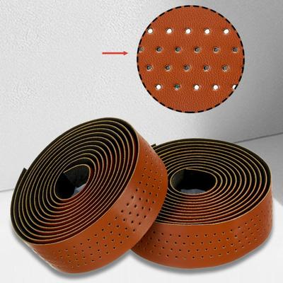 Breathable Bike Handlebar Tape PU+EVA With 2 Plugs New Bicycle Handle Belt Straps