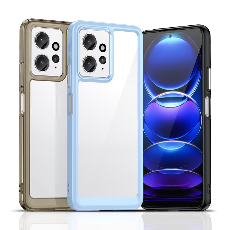 For Xiaomi Redmi Note 12 Case Silicone Clear Border Bumper Redmi Note 12 Cover Shockproof Case For Redmi Note 12 Pro Plus Cover