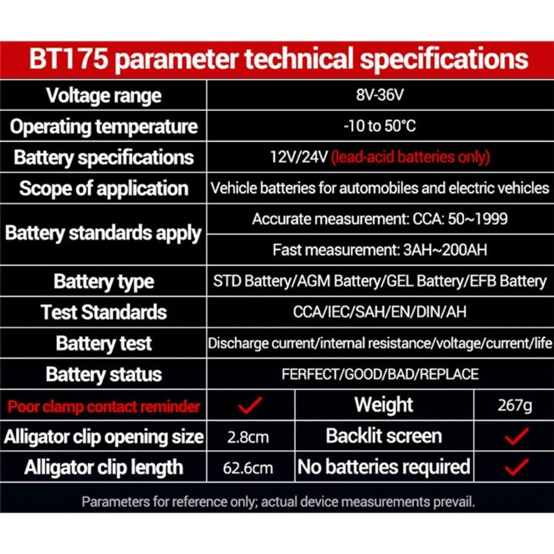 Digital Display Car Battery Measurement Tester With Voice Guidance For Voltage Internal Resistance And Life Analysis