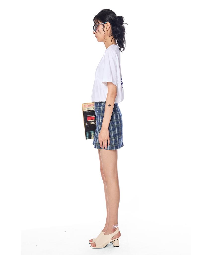 Greedius Check Pattern Skirt