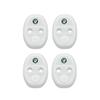 4PCS Car Door Lock Cover Case  Accessories For Skoda Octavia MK2 MK3 2 3 A7 Fabia Karoq Kodiaq Superb Rapid Kamiq Scala Yeti  RS2