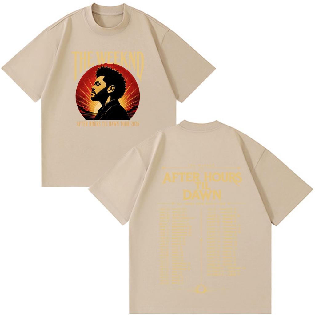 The Weeknd After Hours Til Dawn 2026 Tour Print Tees Unisex Unisex Fashion Tshirt Summer Cotton Loose Casual High Quality Tshirts