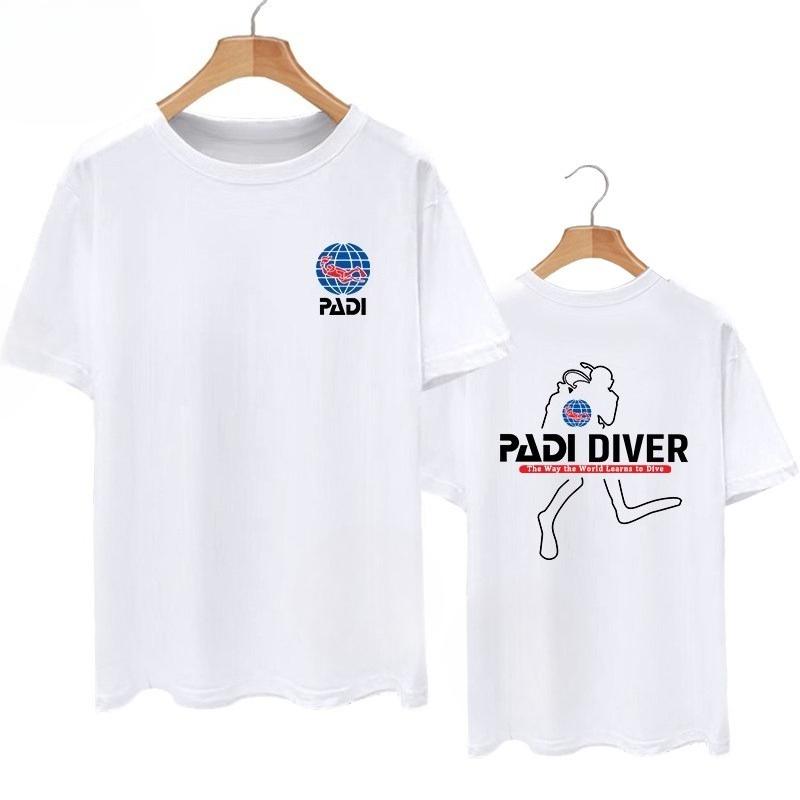 CMAS World Underwater Association PADI Diving Instructor Association Maglietta Unisex Abbigliamento e Donna Estate 2026 Nuova Maglietta