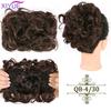 LARGE Comb Clip In Curly Hair Extension Synthetic Hair Pieces Chignon Women Updo Cover Hairpiece Extension Hair Bun
