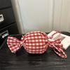 Sweet Candy Bag Grid Candy Bag Cloth Red Plaid Crossbody Bag Printed Shoulder Bag  Student