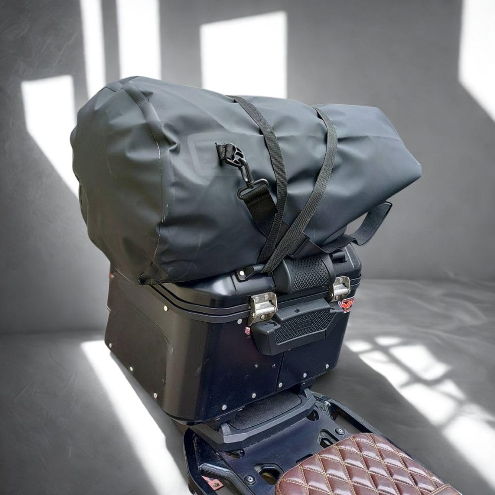 Motorcycle NEXYL 60L Waterproof Drum Bag for Large Fully PVC Outdoor Motorcycles, Capacity, Waterproof, Tarpaulin, Roll-Top Backpack, Touring,