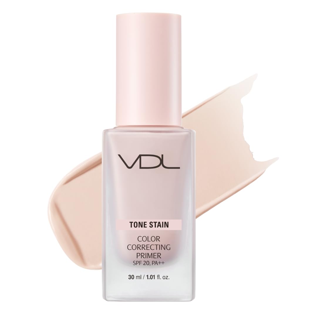 

VDL Tone Stain Color Correcting Primer 02 Rose 30г SPF20 Для тусклой здоровой кожи с высоким макияжным цветом, розовый, обновленный PA++, сияние, увлажнение, база, база,
