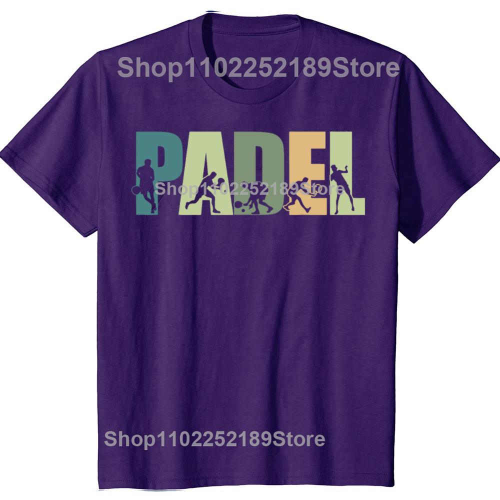 

Funny Padel Tennis player T-Shirts Summer Racket Ball Men Women s Fashion Casual Tshirt 100% Cotton Loose Oversized T Shirt XL