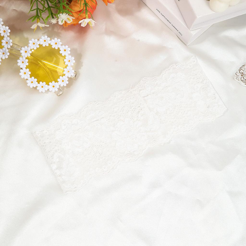 Floral Lace Headbands for Women Elastic Wide Band Hair Accessories for Soft Comfortable Styling Fashion Hairband